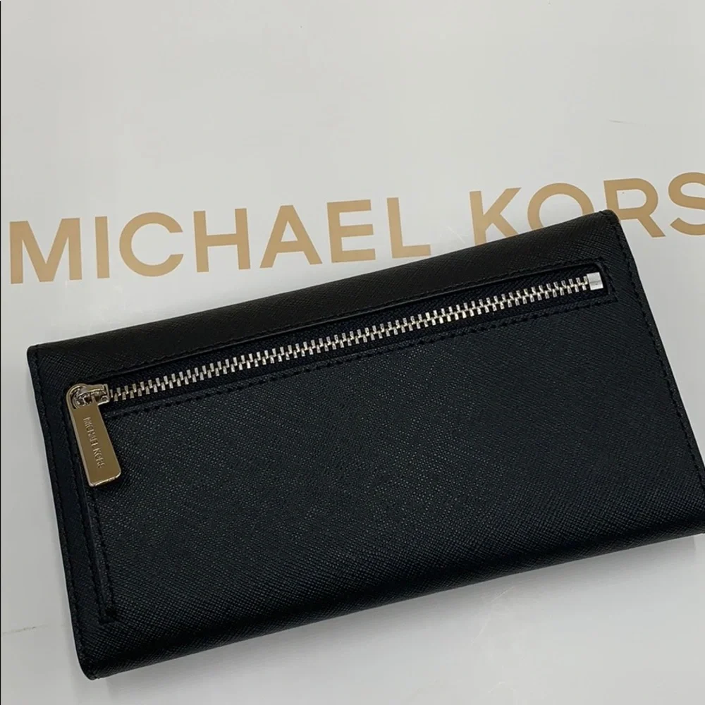 Michael Kors Jet Set Travel Lg Trifold Wallet - Picture 2 of 16